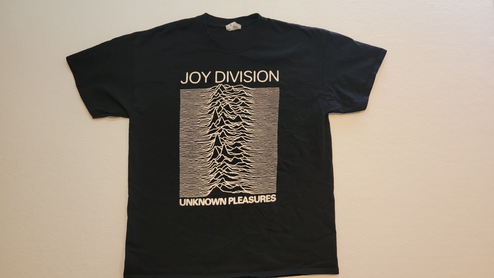 VINTAGE JOY DIVISION UNKNOWN PLEASURES GRAPHIC 00s Y2K TEE SIZE L Band Anvil Tee