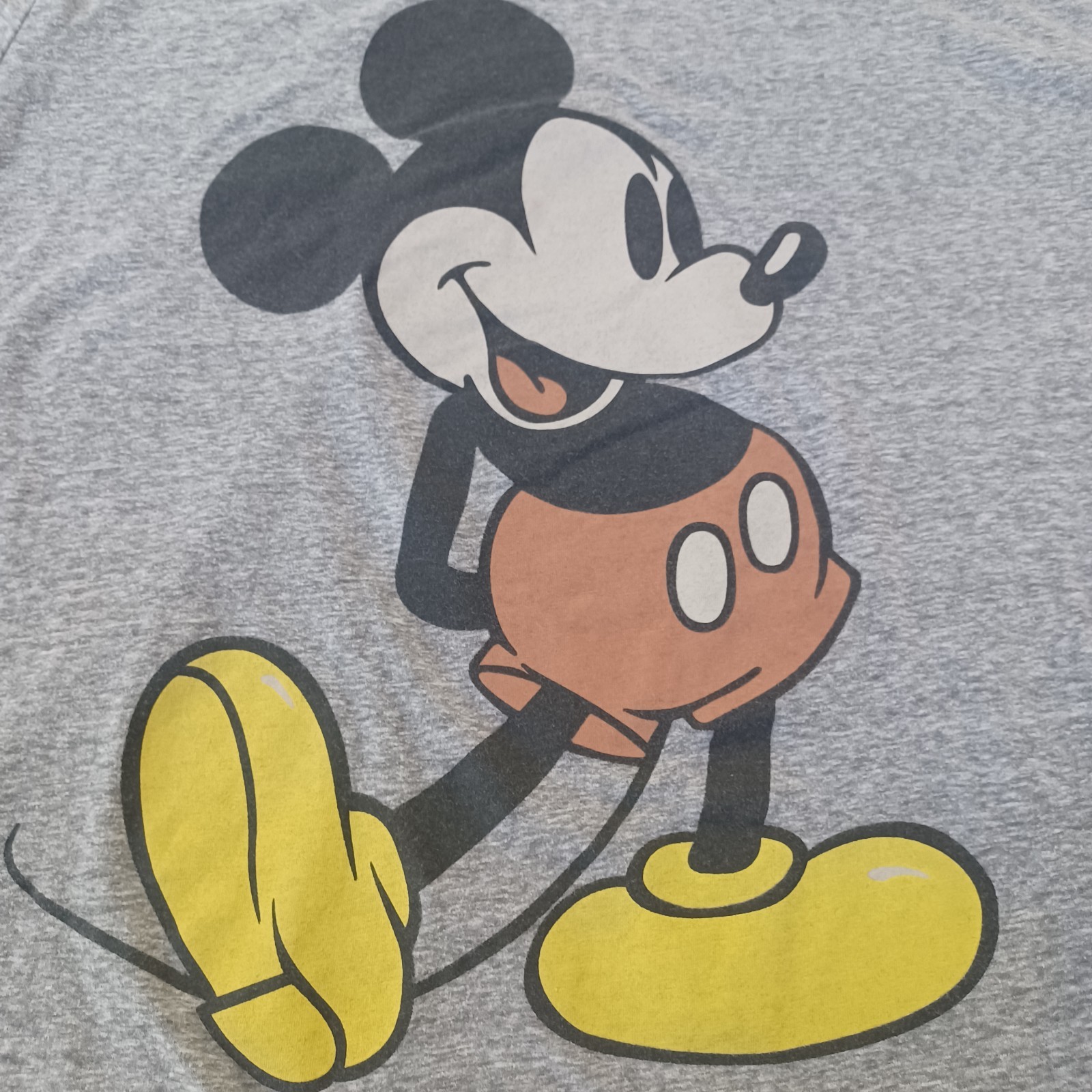 Disney Mickey Mouse Classic Graphic T-Shirt – Men’s Size XL Heather Gray Super