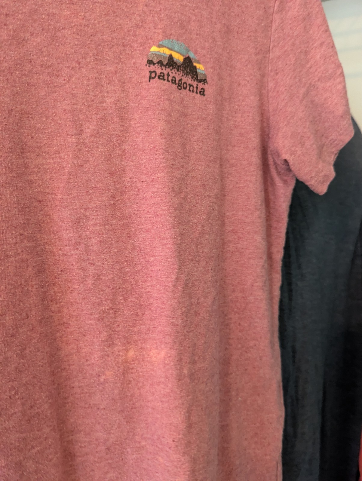 Patagonia Responsibili-Tee Women’s M Pink Crew Neck Short Sleeve Logo T-Shirt