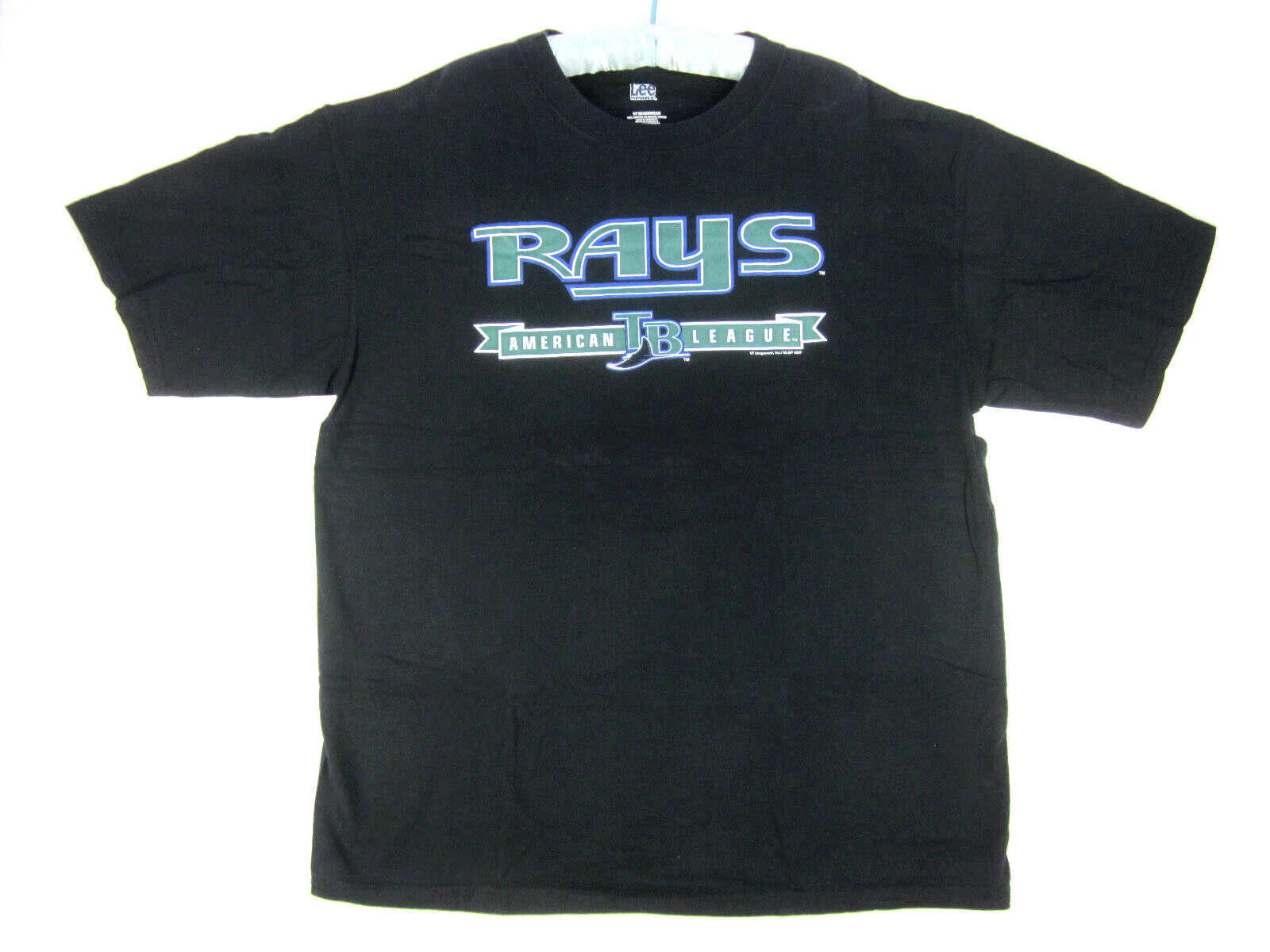 Tampa Bay Devil Rays Mens T-Shirt (XL) 2007 American League Baseball MLB Black