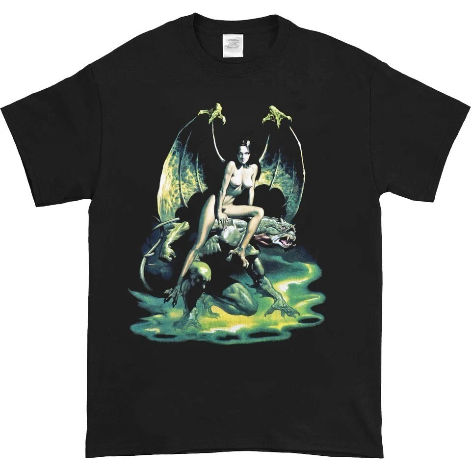 Vtg Boris Vallejo Naked Gargoyle Girl 80s Cotton S to 5XL Shirt TU590