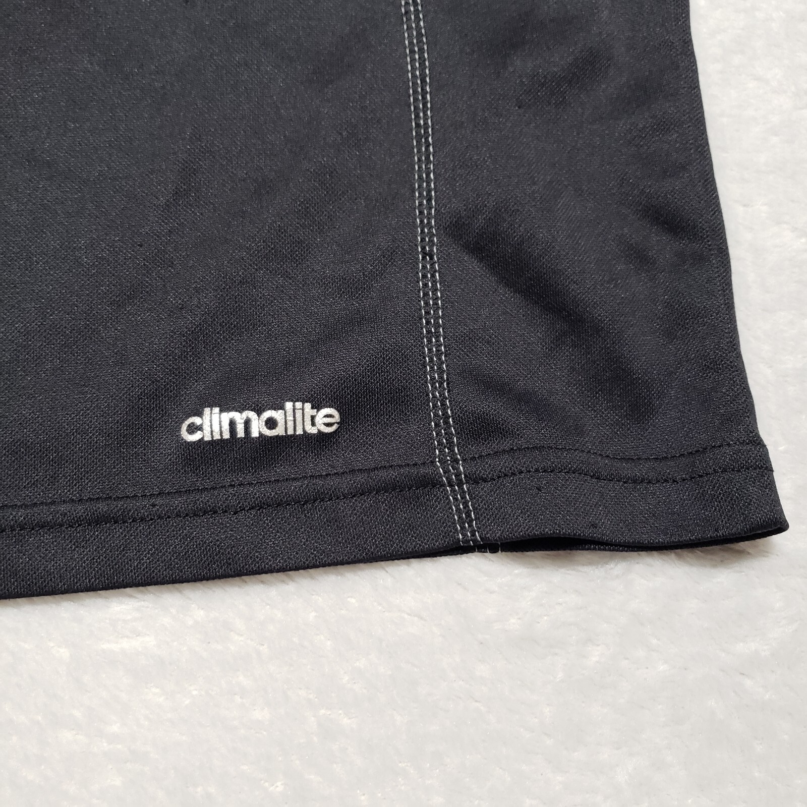 Adidas Climalite Performance Tee Mens L Large Black Graphic Logo T Shirt