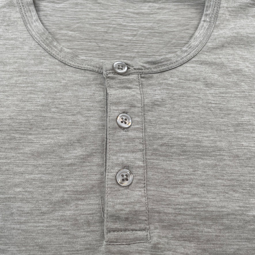 Vuori Shirt Mens XL Gray Performance Henley 4 Way Stretch Long Ease V194