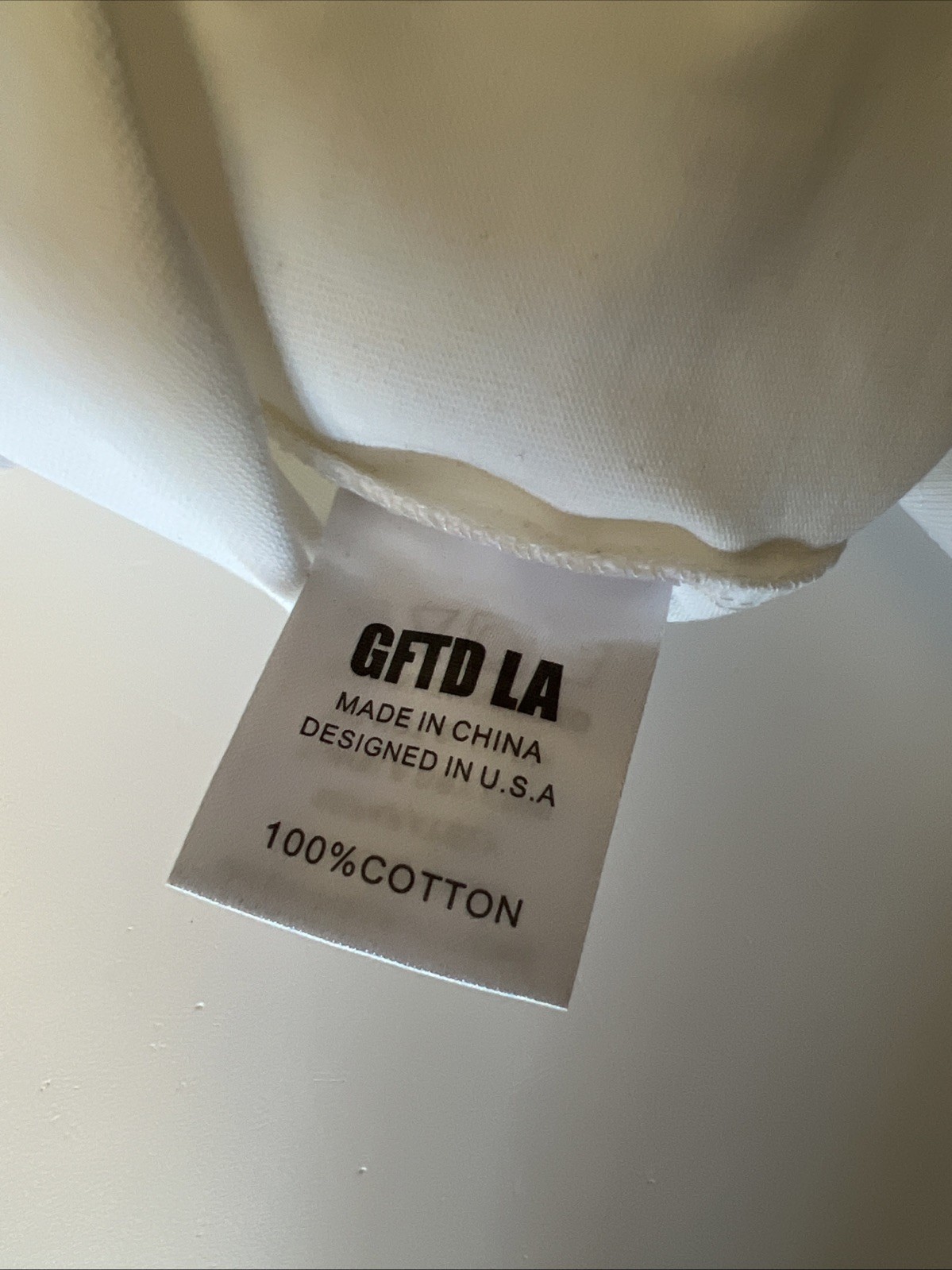 GFTD LA White Men’s Small Beaded T Shirt
