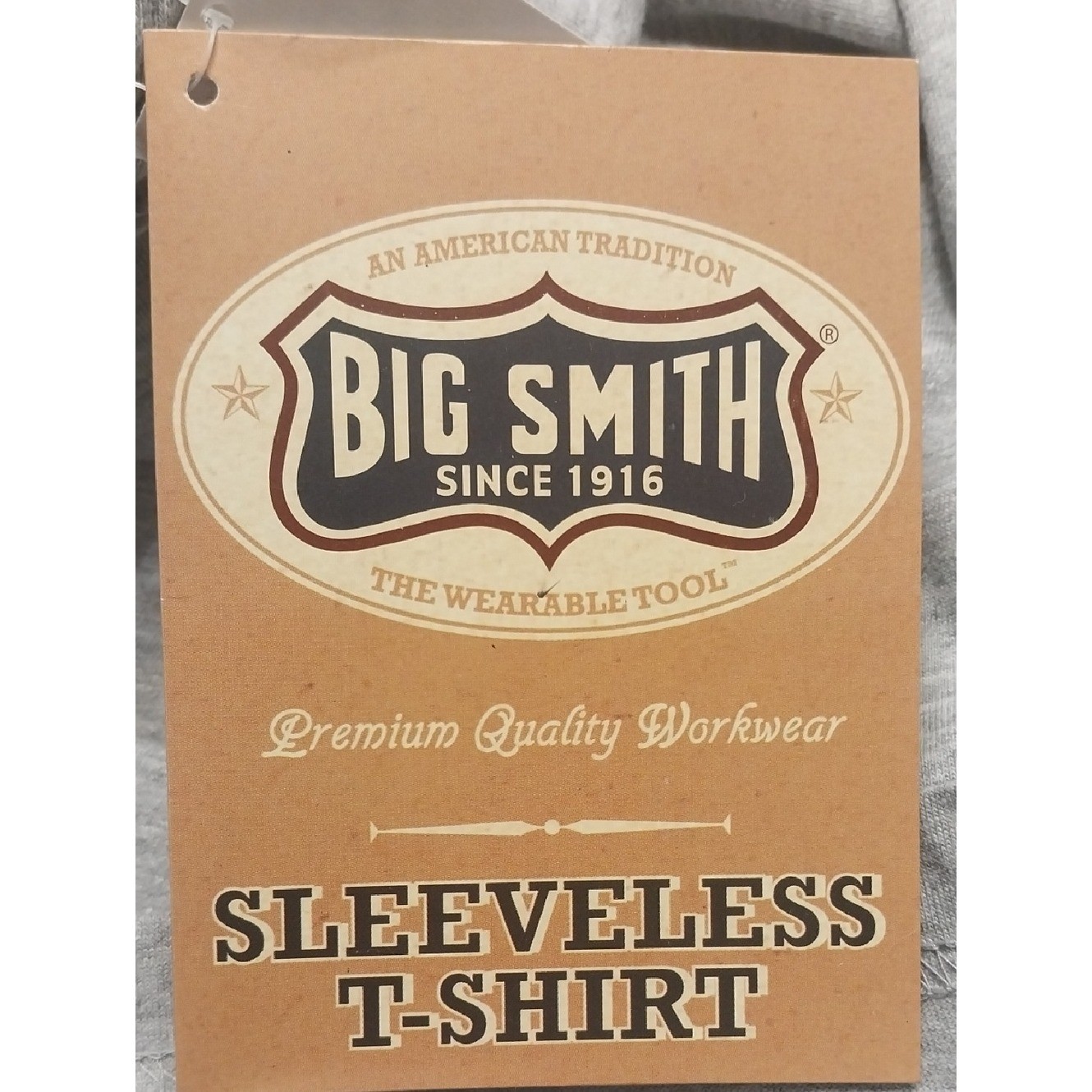 Big Smith NWT Men’s Sleeveless Chest Pocket T-Shirt Tank Top Size X-Large Black