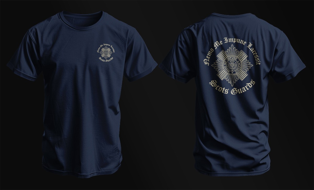 Scots Guards Military T-Shirt | British Army Emblem Crest Tee
