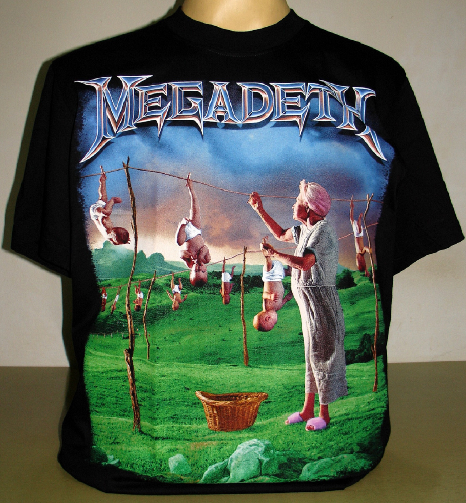 Megadeth Youthanasia T-Shirt Size S M L XL 2XL 3XL Thrash Metal Band XXL XXXL