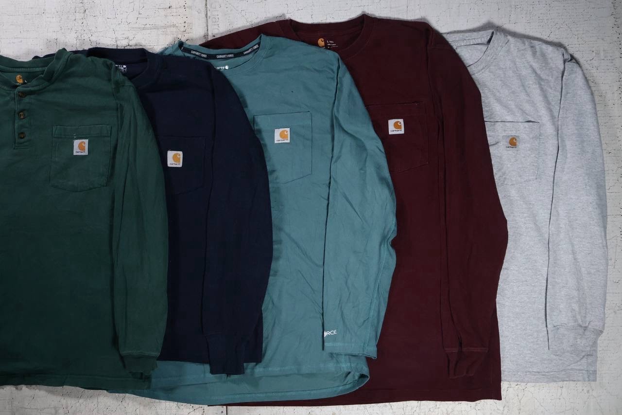 Carhartt Pocket Tee Bundle Lot of 12 Size L Large Workwear T Shirts USA Mix