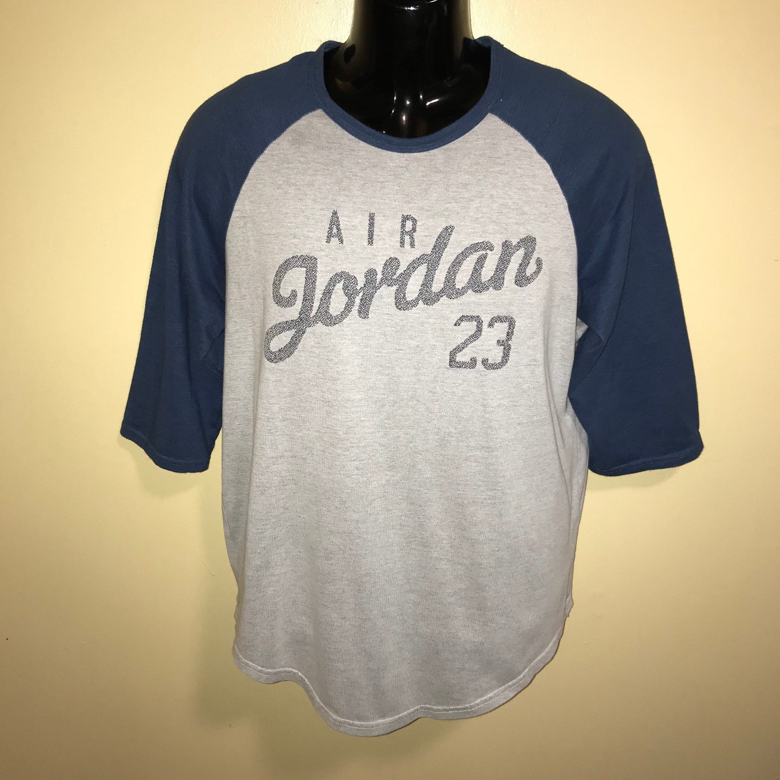 Men’s Air Jordan 23 Raglan 3/4 Sleeve T-shirt-Size: L (724492