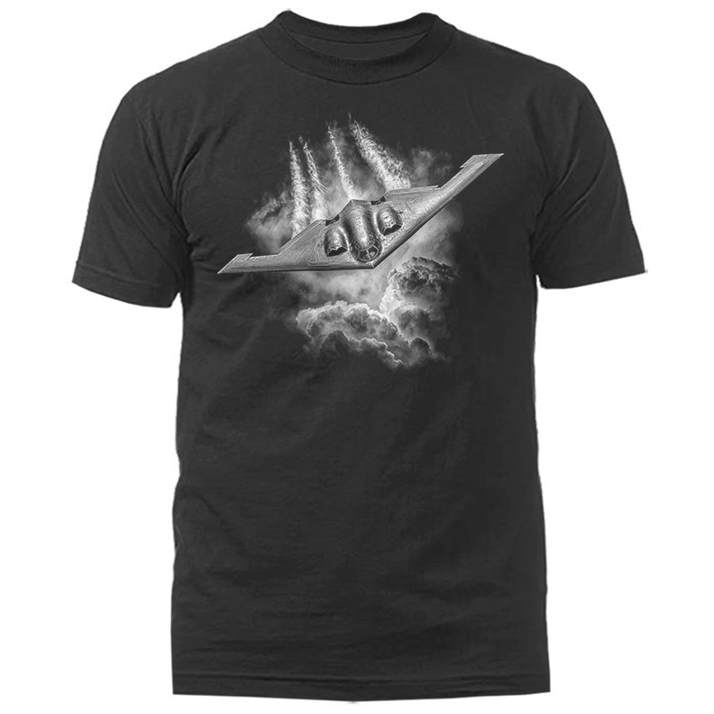 Stealth Bomber Military Aircraft Air Force Jet Patriotic Veteran T-shirt