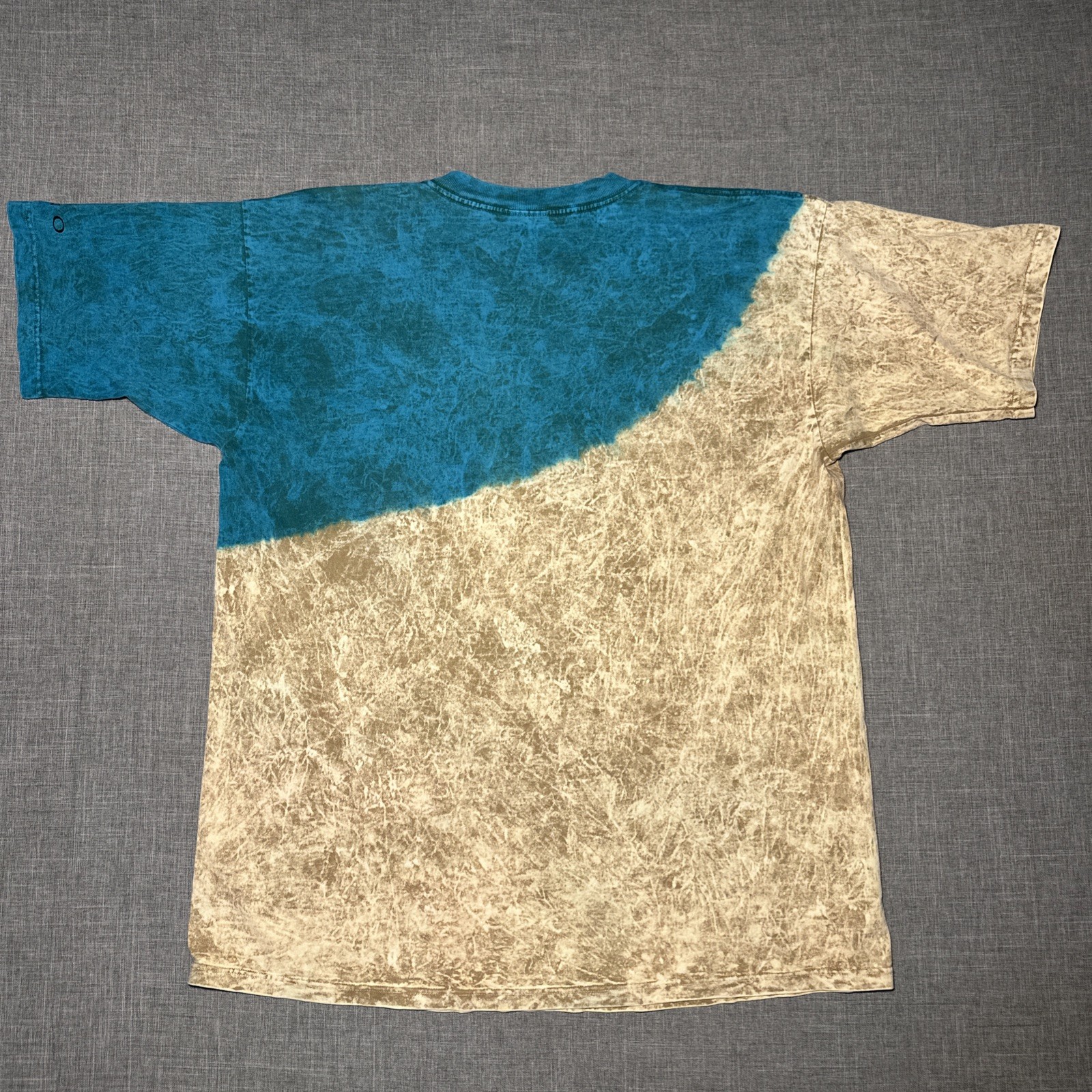 Vintage Wolf Tie Dye XL Stone Washed Turquoise Cub Polar Graphics Nature Tee