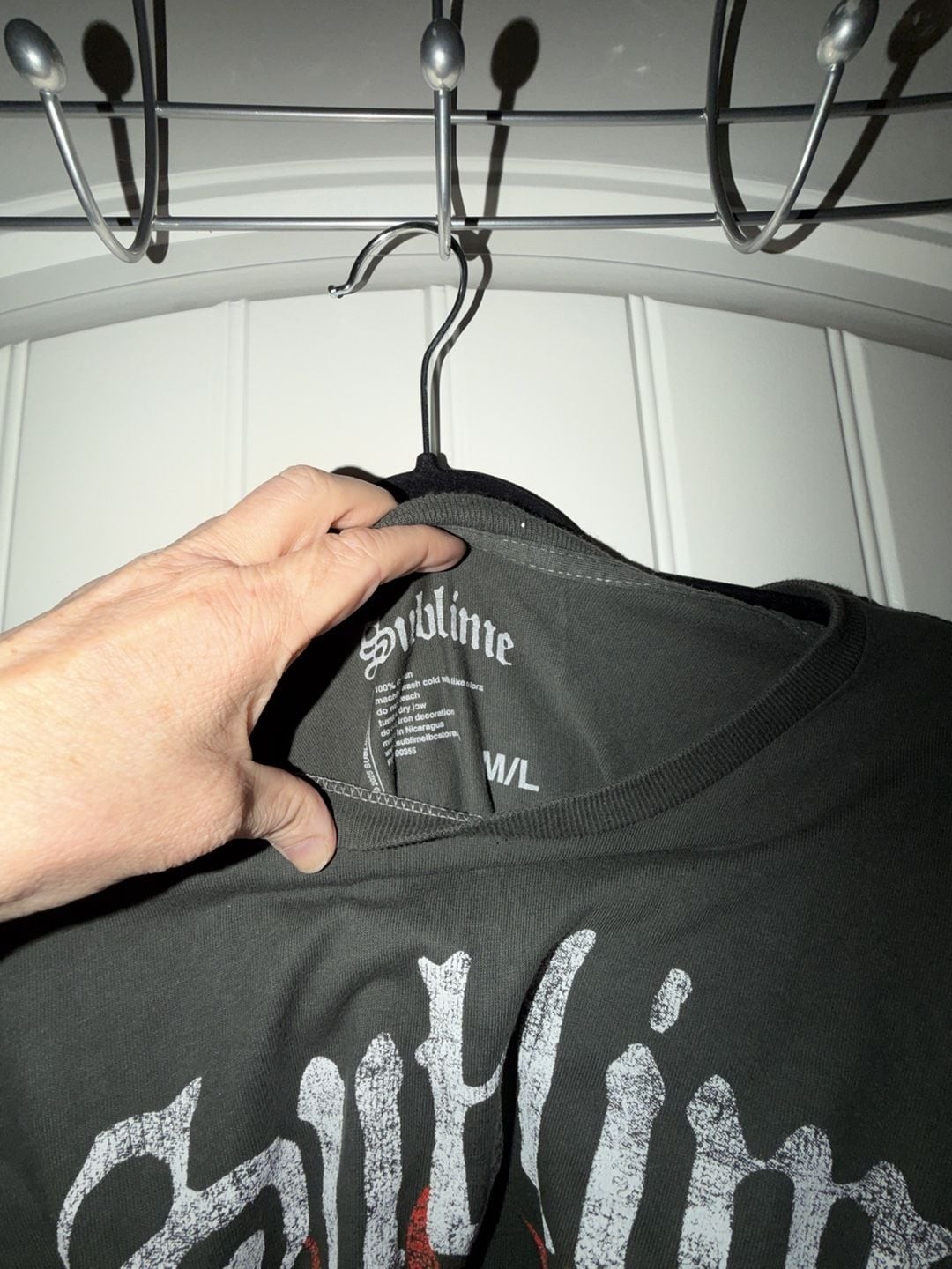 Sublime Flaming Heart Washed Oversized Graphic T-Shirt