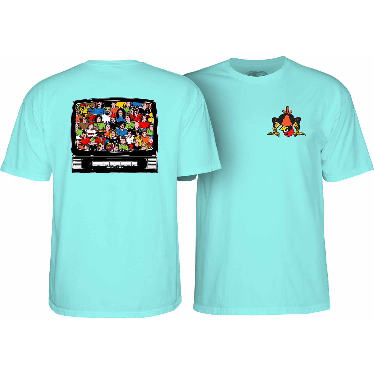 Powell Peralta Skateboard Shirt Bucky Lasek Stadium Celadon