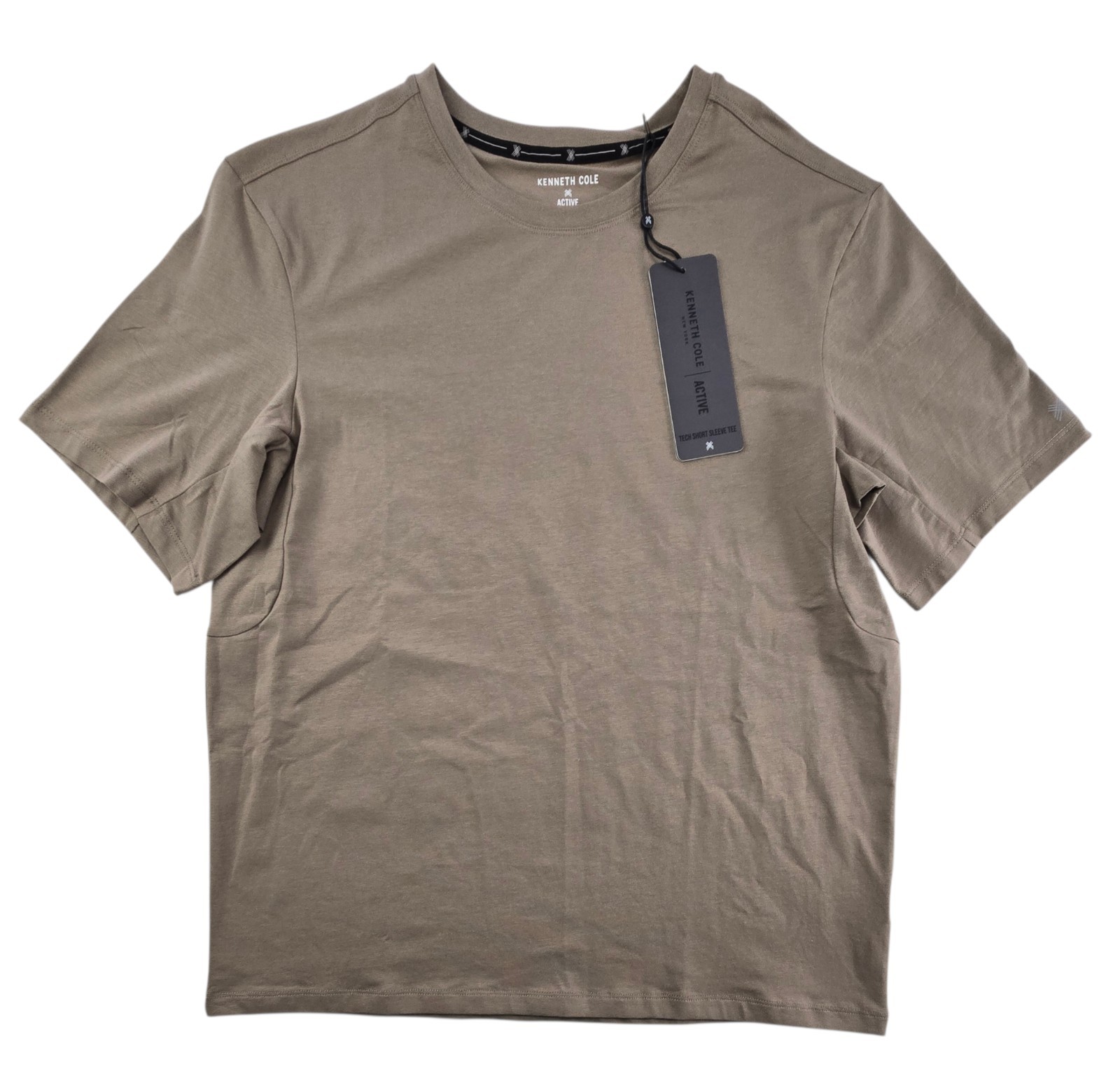 Kenneth Cole Men’s Active Tech Shirt S/S Stretch Breathable Soft Cotton UPF 50+