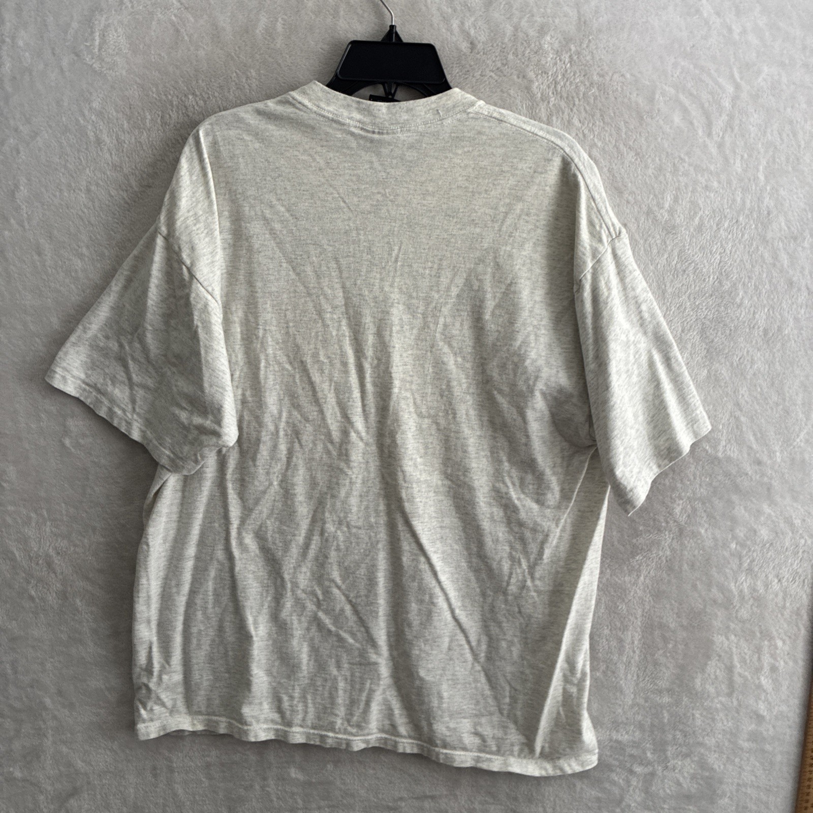 Soffe Mens T Shirt Gray Airborne Graphic XL Cotton Crew Vintage 90s Singel Stich