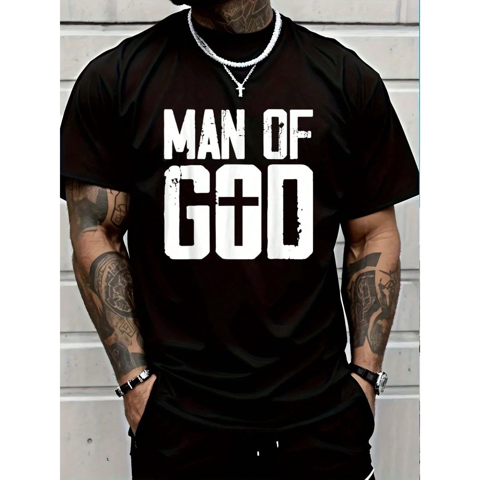 100% Cotton Man Of God I Jesus T-Shirt Women’s Men Graphic Tee