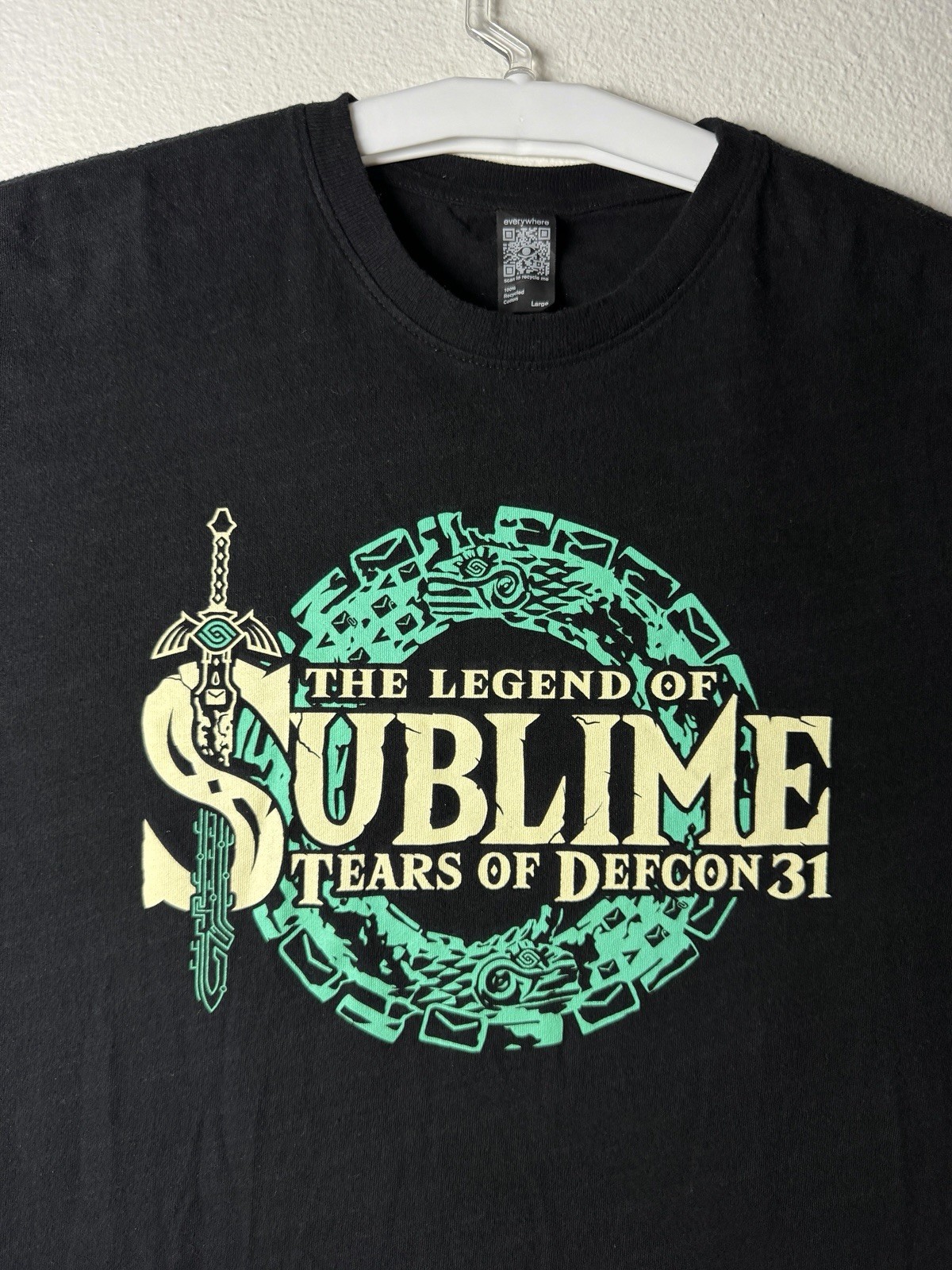 The Legend of Sublime Tears of Defcon 31 Shirt Large Black