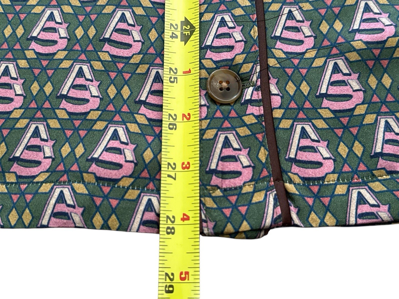 NWT AlphaStyle Luxe DEFOE Printed Silk Button Up Streetwear Shirt MSRP $250 Sz M