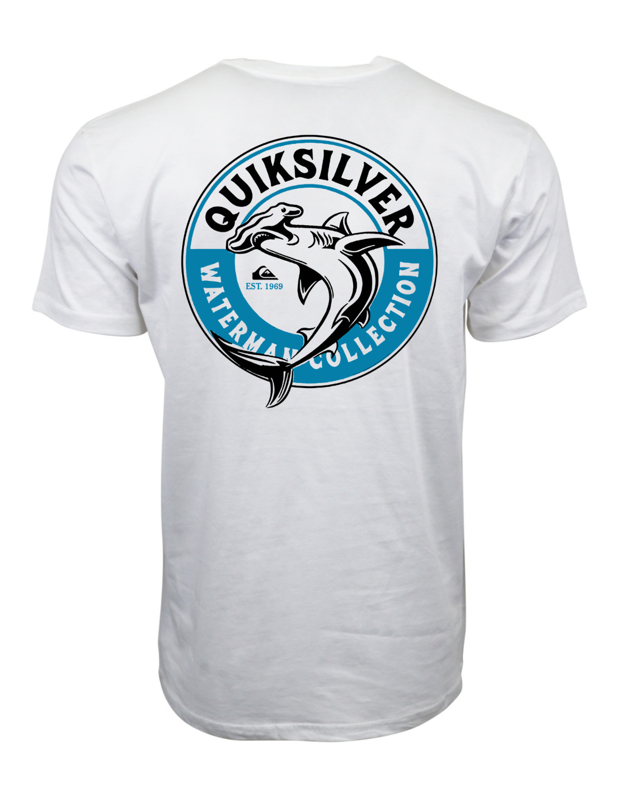 QUIKSILVER WATERMAN COLLECTION SHARK FISH GRAPHIC T SHIRT