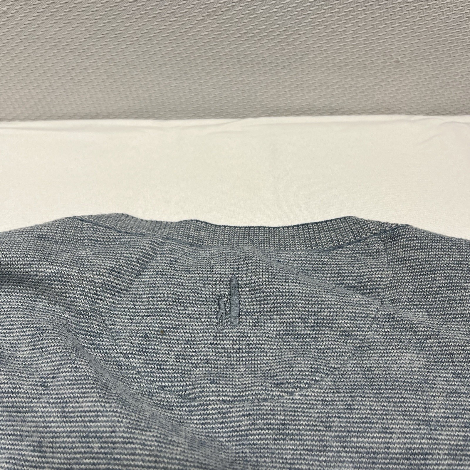 JOHNNIE-O Henley Shirt Mens XL Blue Pullover Cotton Nylon Silk Knit Preppy