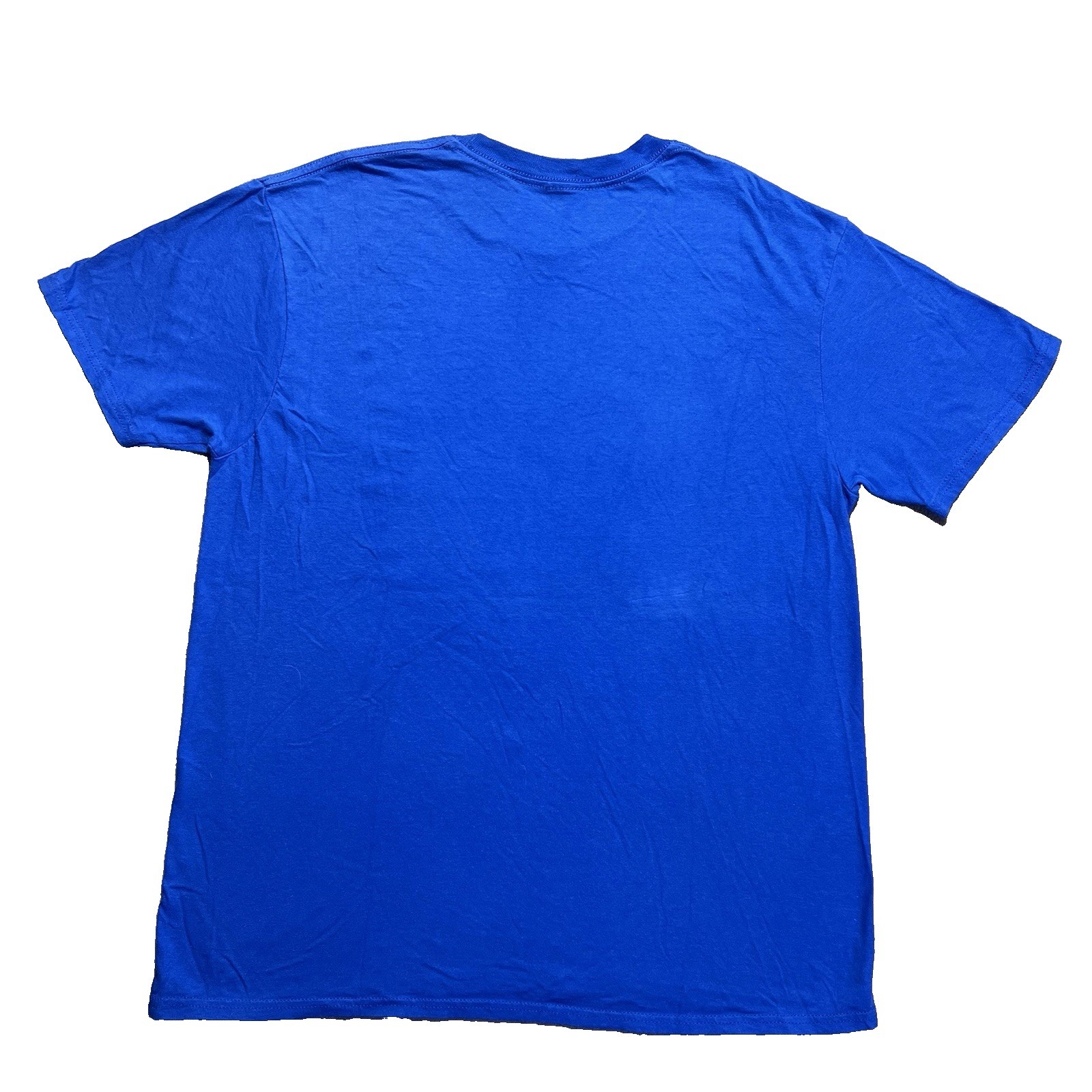 Pokemon Mens Blue Pikachu Gotta Catch Em All Graphic T Shirt Large Short Sleeve
