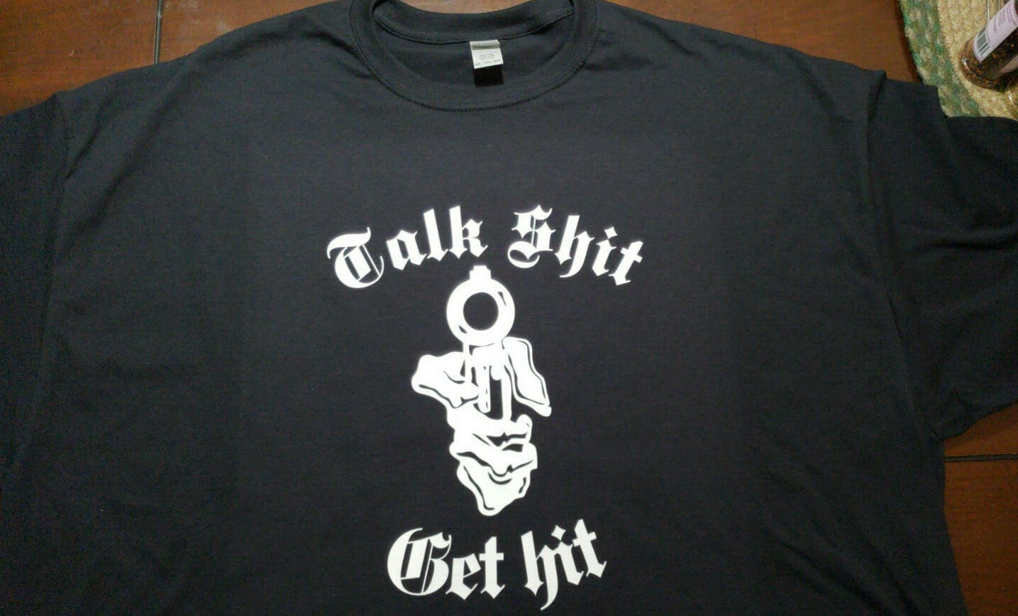 Support your local Outlaws Biker Motorcycle MC tee t shirt tee outlaw Get Hit