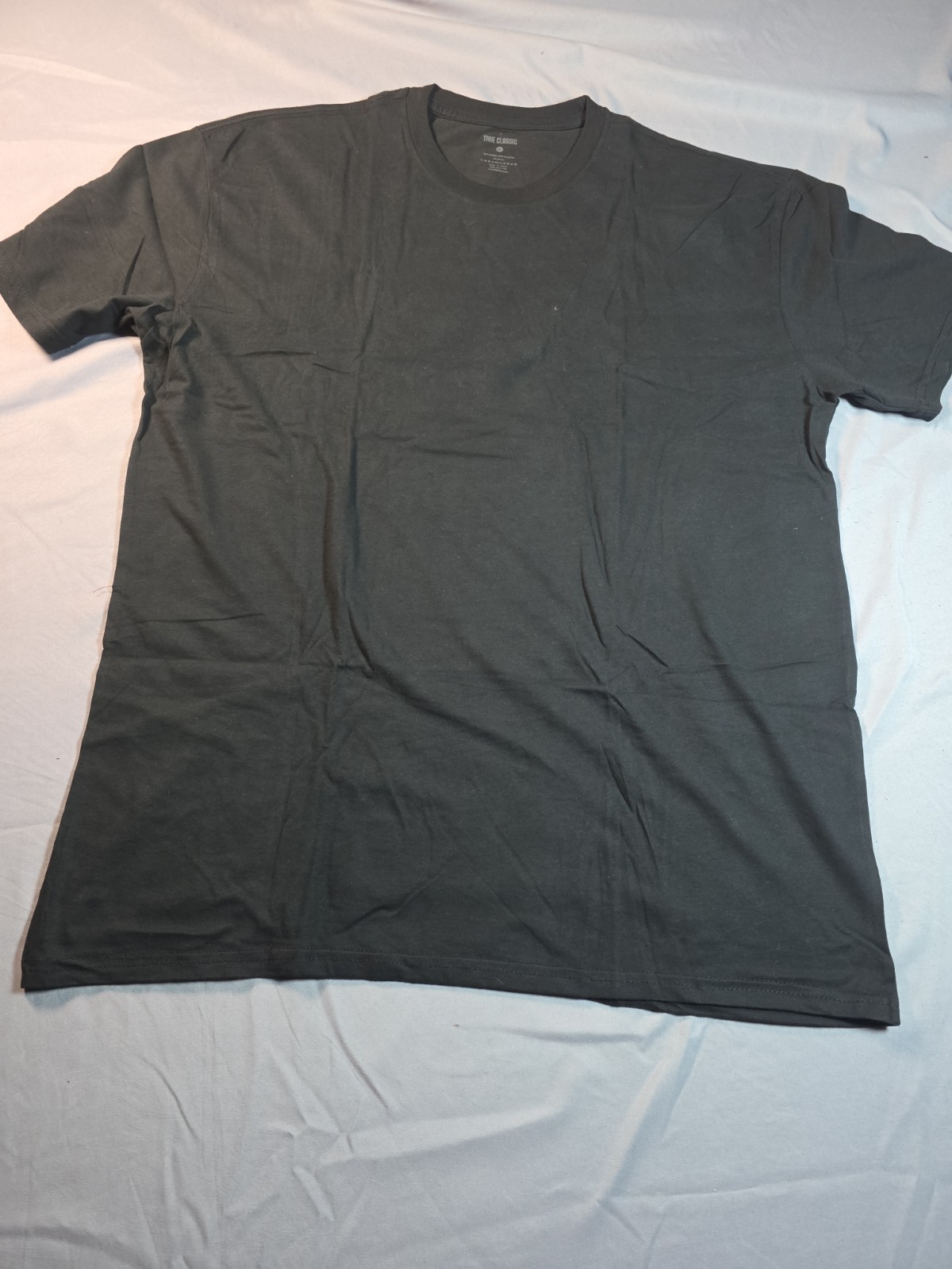 True Classic Crew Neck T Shirt Mens BLACK XL