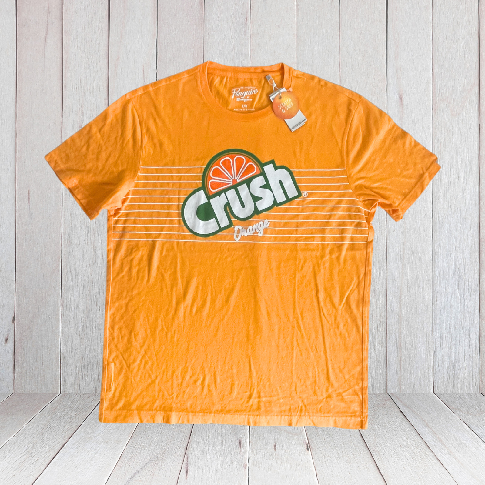 Original Penguin by Munsingwear Men’s Apricot Crush Orange Golf Polo Shirt L