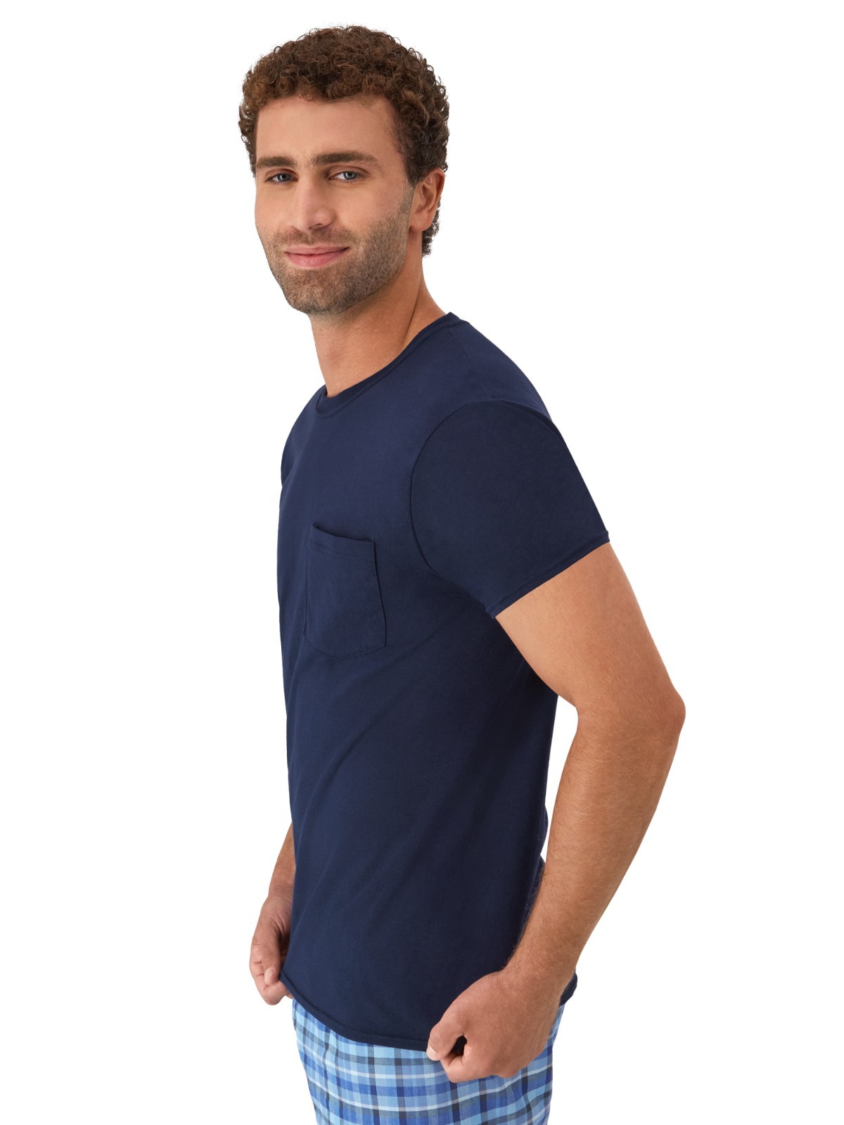 6 Pack Hanes Men’s Value Pack Assorted Pocket T-Shirt Undershirts Size S – 3XL