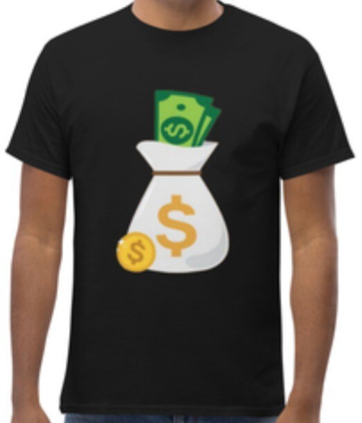 White Money Bag 💰 Graphic T-Shirt