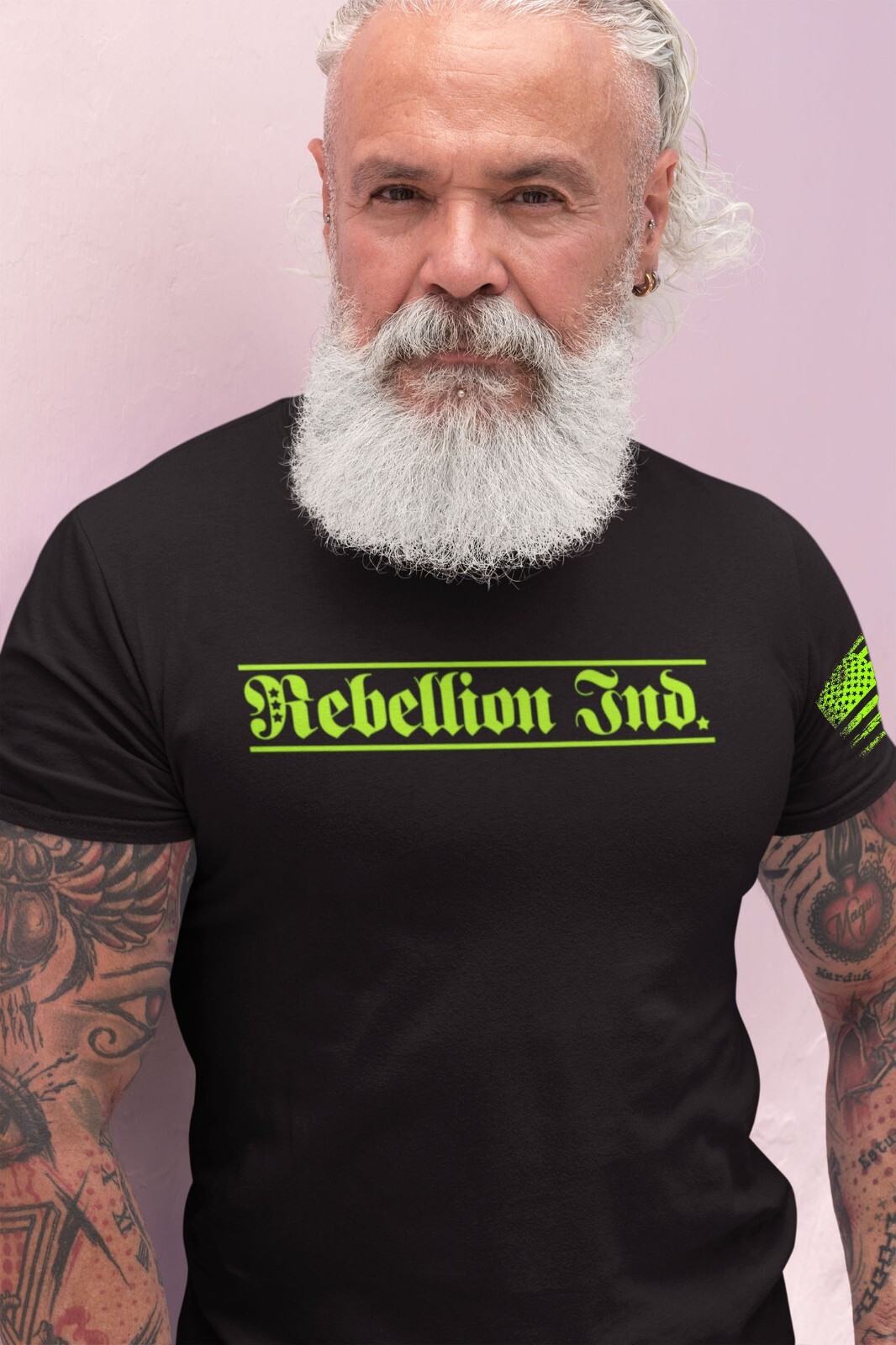 XL. Rebellion Ind. “Be an AMERICAN not an AMERIC*NT” American support, Patriot.