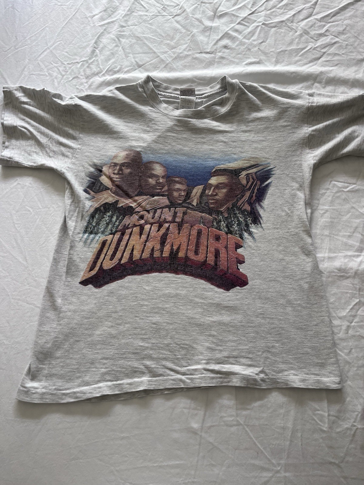 Nike Mount Rushmore Graphic Print T-Shirt Gray Men’s M Crew Neck Cotton Knit