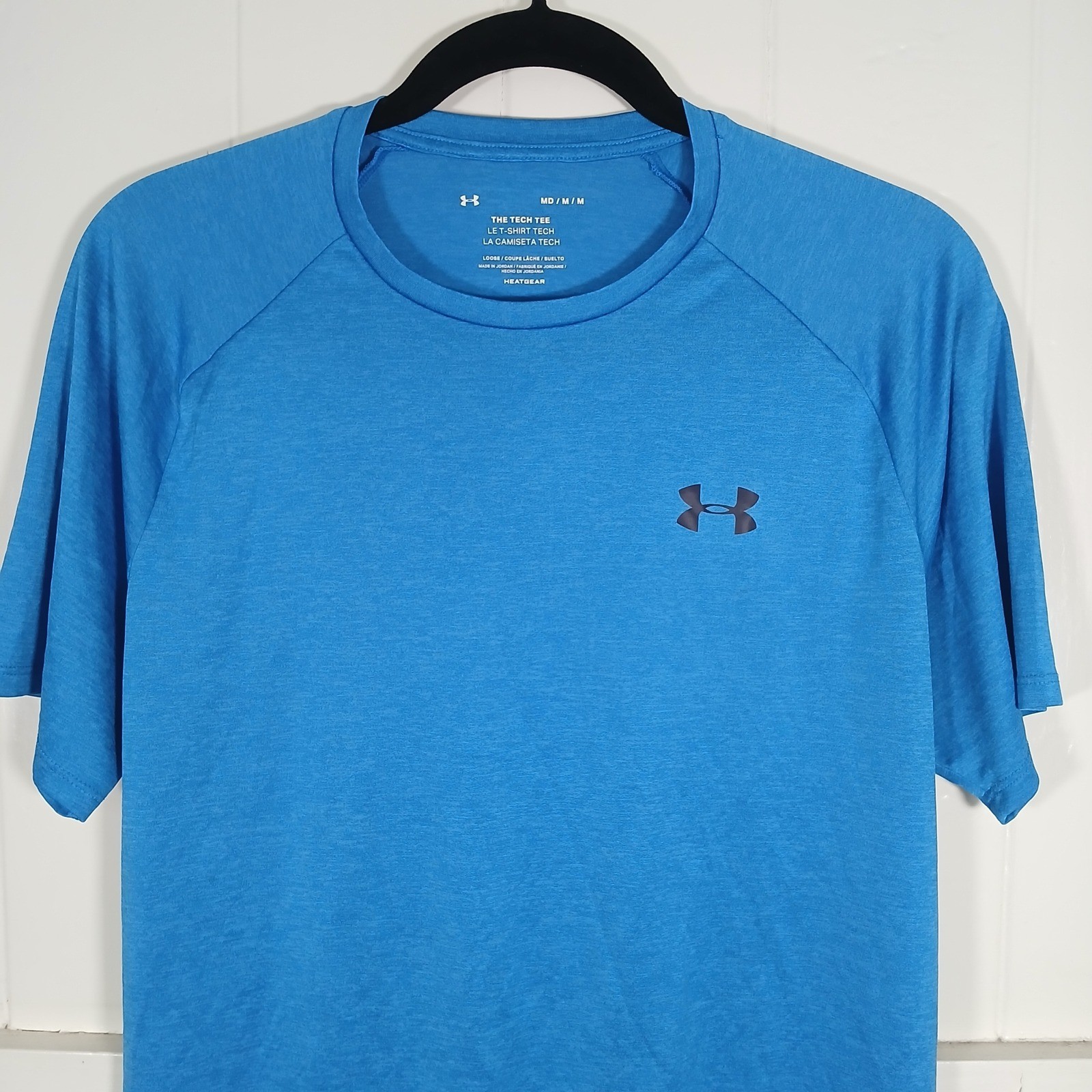 Under Armour Mens Tech Tee Blue Short Sleeve Training Shirt 1326413 Medium