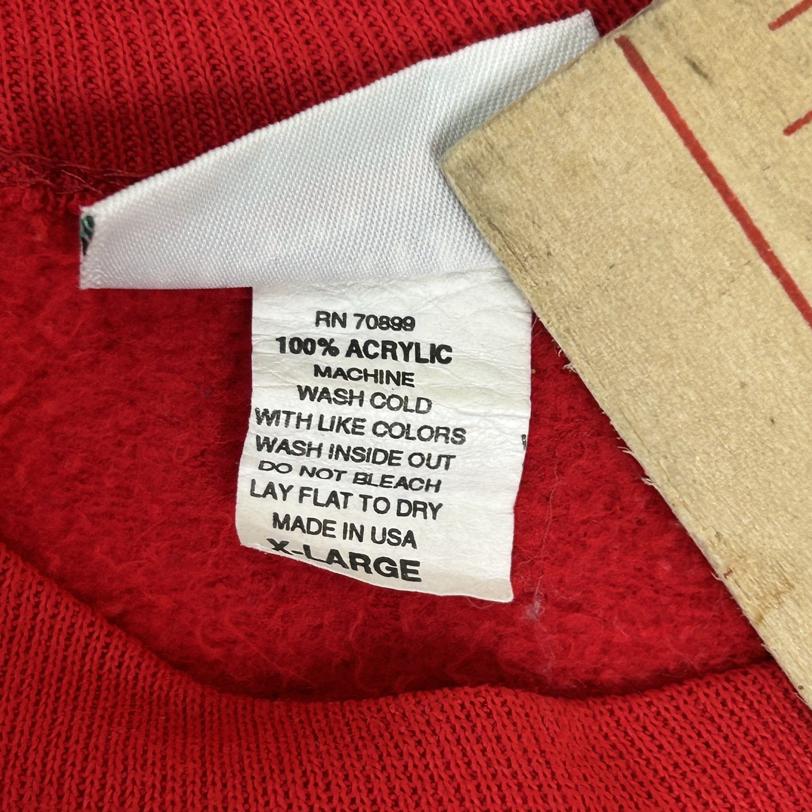 Vintage Holiday Time Christmas Sweatshirt USA Teddy Bears XL Red Ugly Sweater