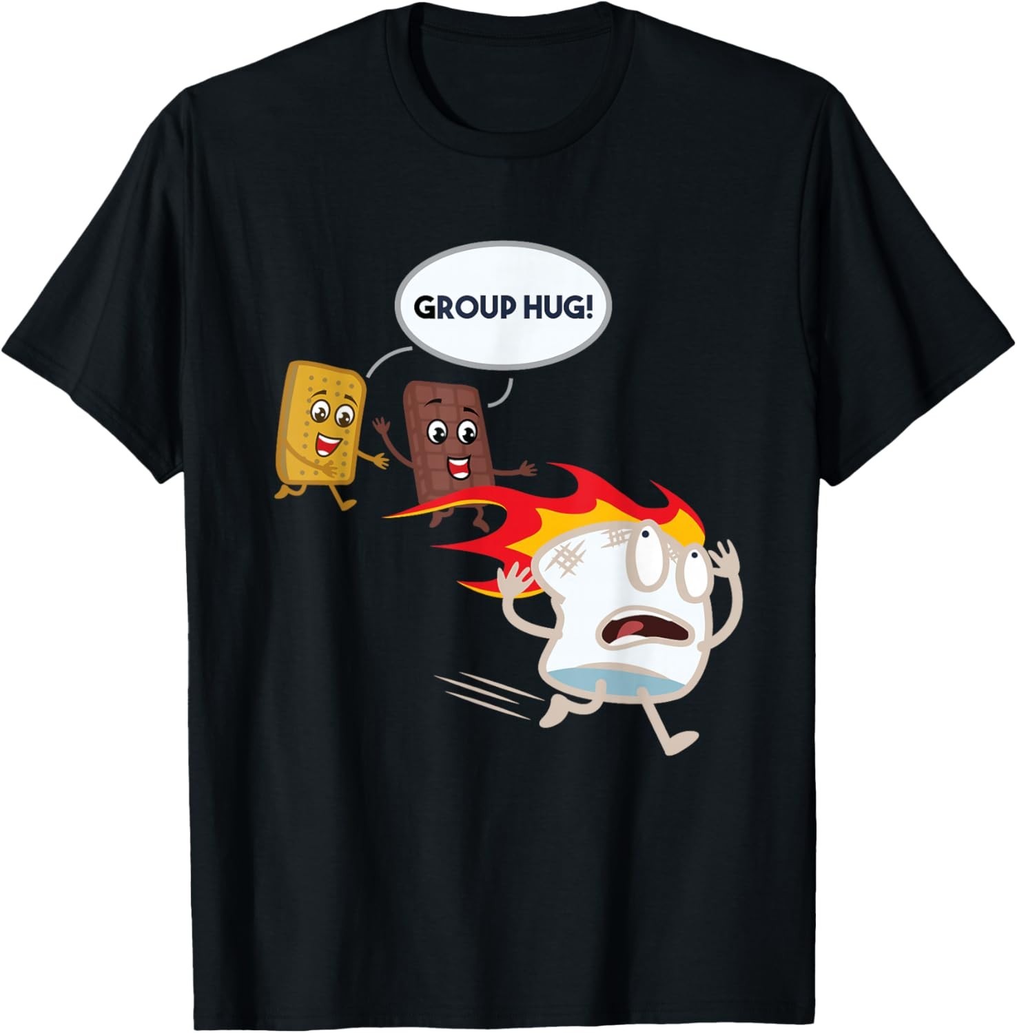 Funny for Men Smores Camping Roasting Outdoor Women T-Shirt