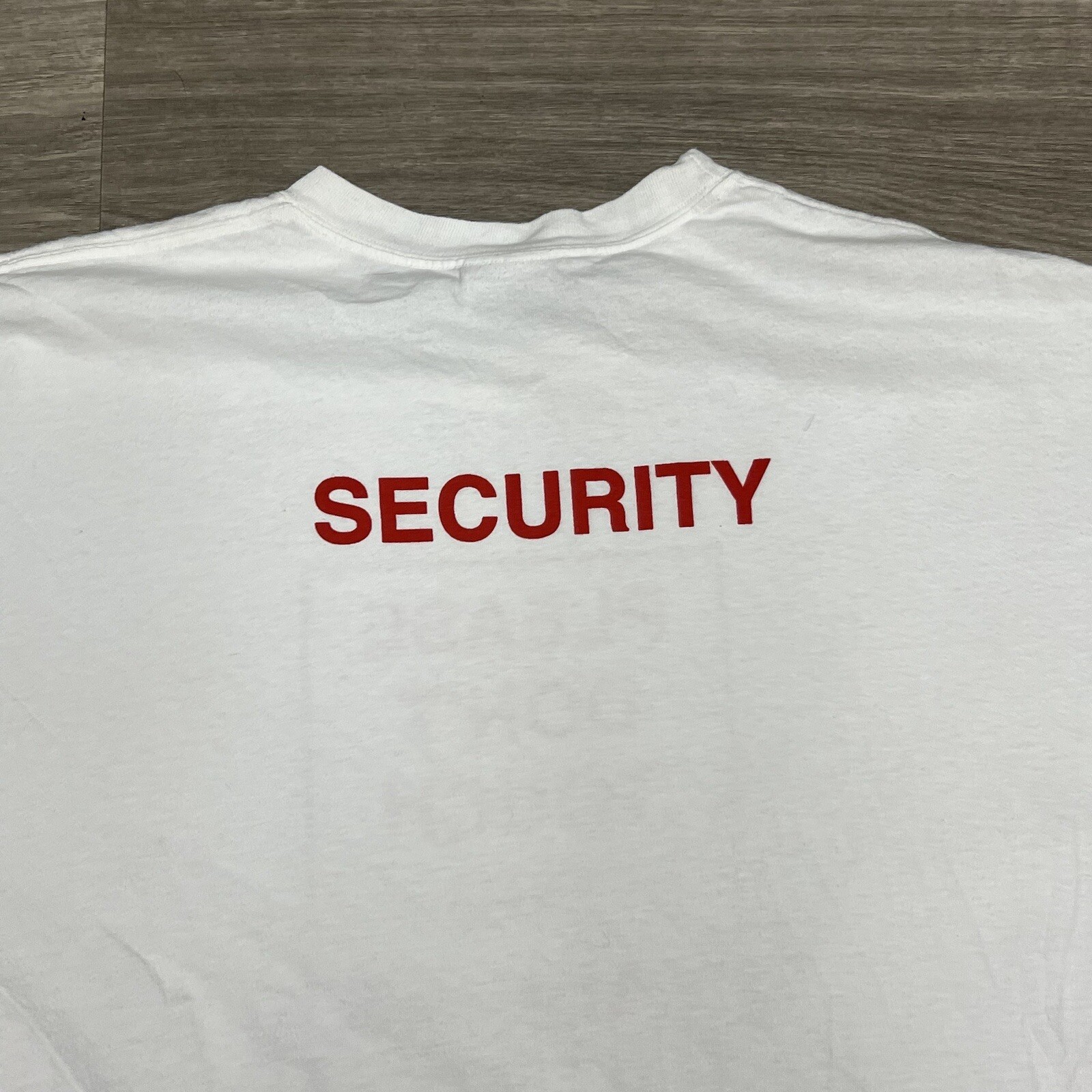 Vagina Security Parody Shirt Mens 2XL XL White Comedy Saying Meme Text Beer Bar