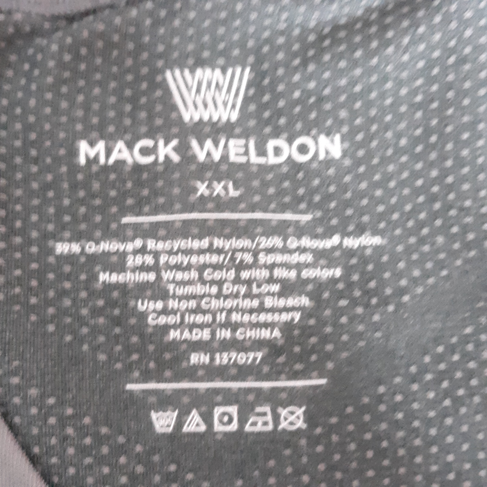 Mack Weldon Asphalt Gray Stealth Crew Neck T-Shirt Sweat Wicking Size XXL NWOT