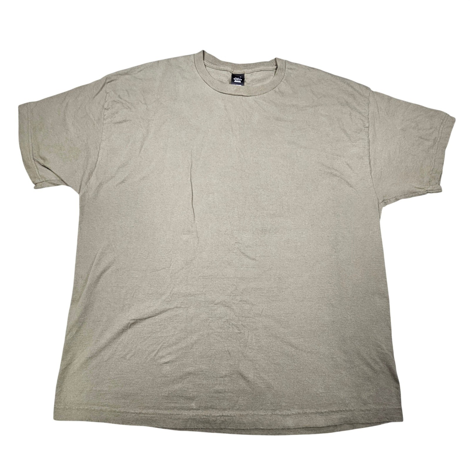Hanes Beefy-T Blank T-Shirt 2XL Olive Green Heavyweight 100% Cotton Men’s 2X