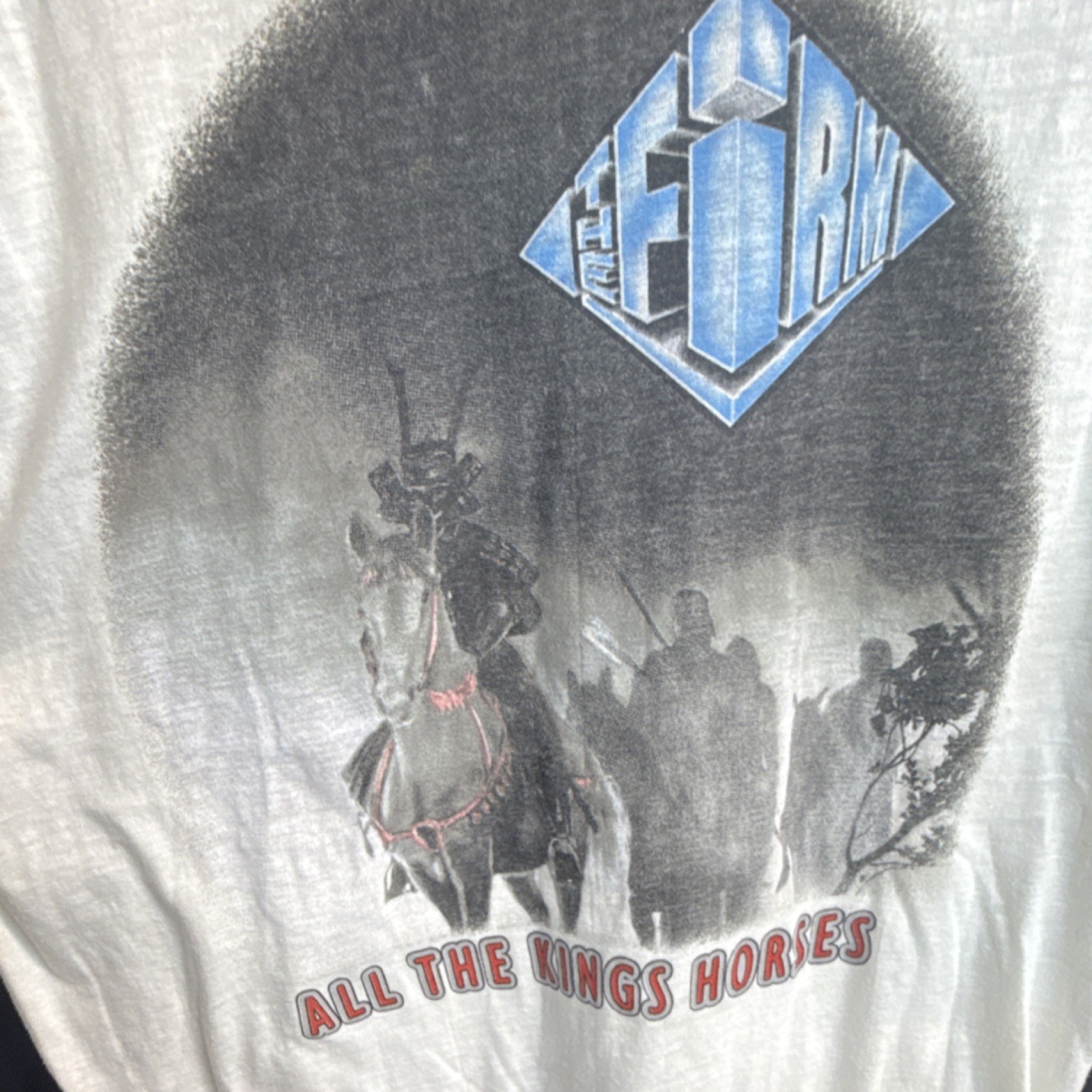 1985 THE FIRM vtg concert tour jersey shirt (XL) 80’s Jimmy Page Led Zeppelin