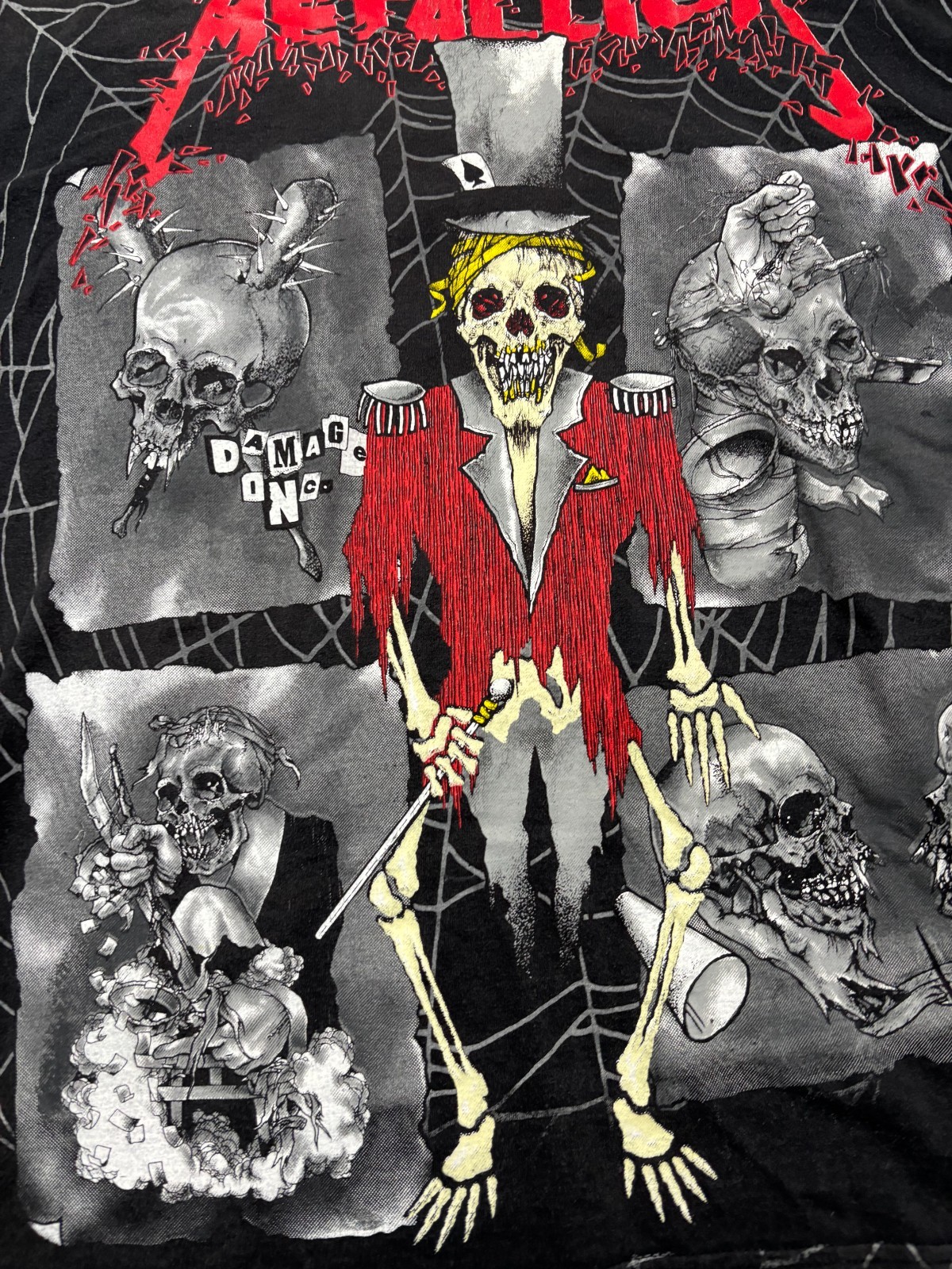 Metallica Vintage 1992 Pushead Ringmaster All Over Print T-Shirt
