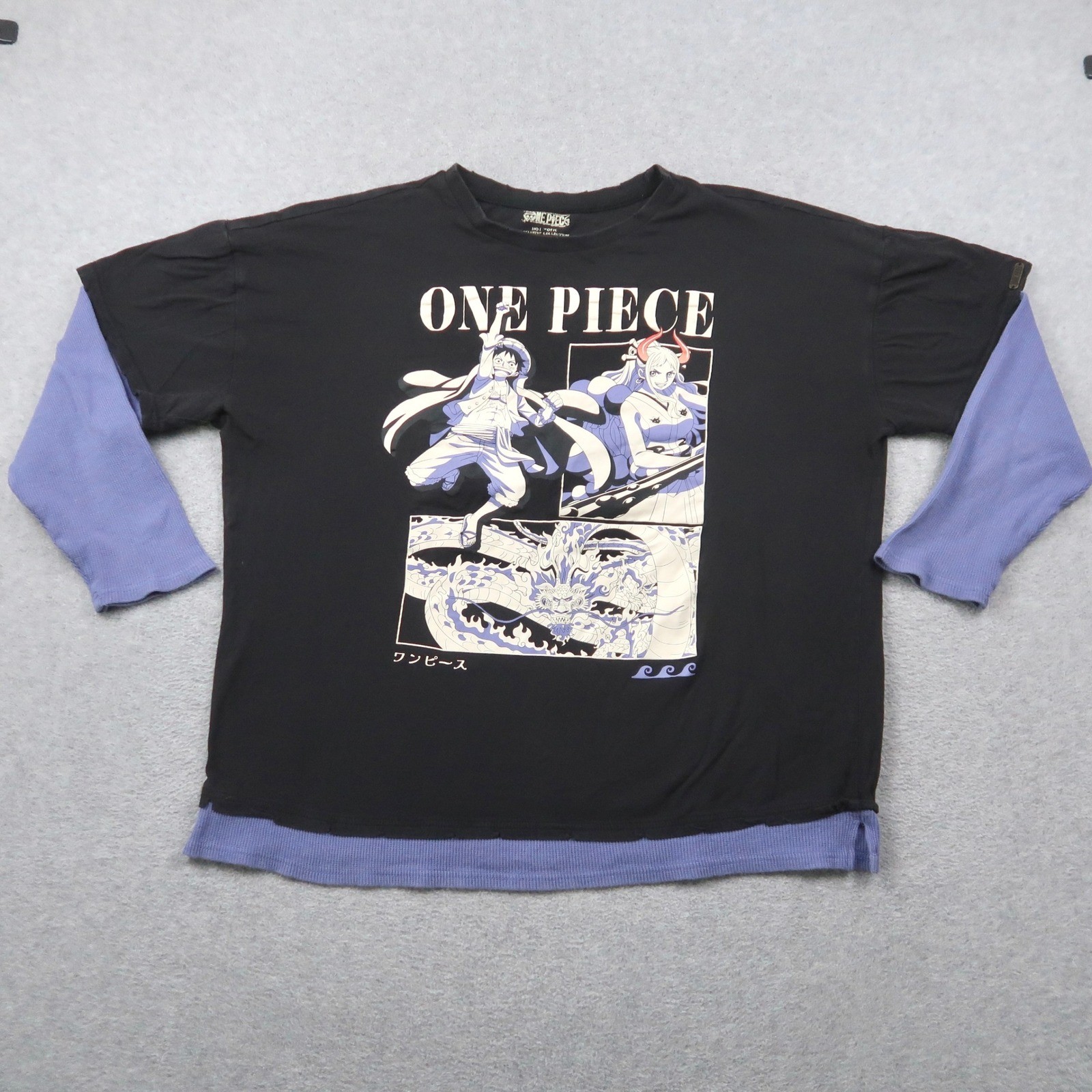 One Piece Hot Topic Exclusive Luffy Yamato Kaido Layered Long Sleeve Shirt XL