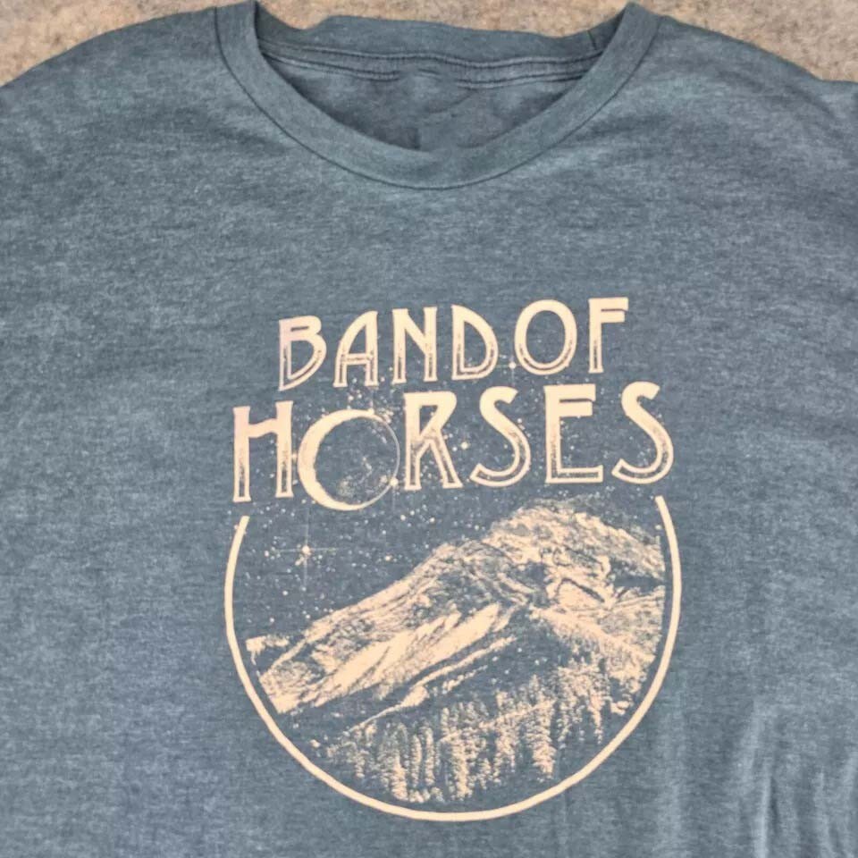 tREND Band Of Horses Band Black Color Cotton Shirt Unisex KK1181
