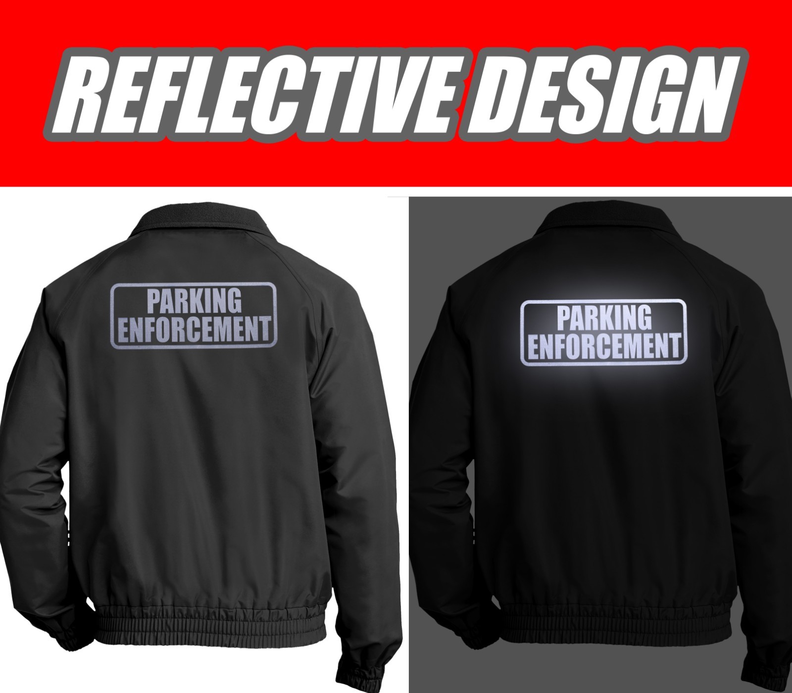 Parking Enforcement jacket, Economy, REFLECTIVE LOGO, charger jacket