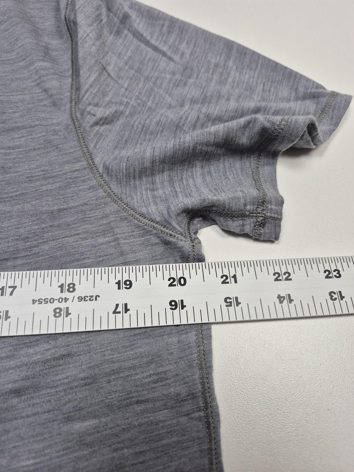 Proof 72 Hour Shirt Men’s Medium Gray Merino Wool Nylon Crewneck Tee Huckberry