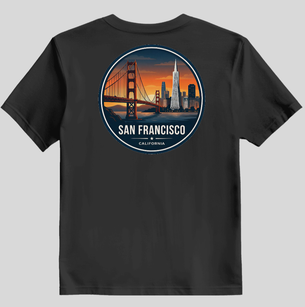 San Francisco California Skyline Graphic T-Shirt PC150