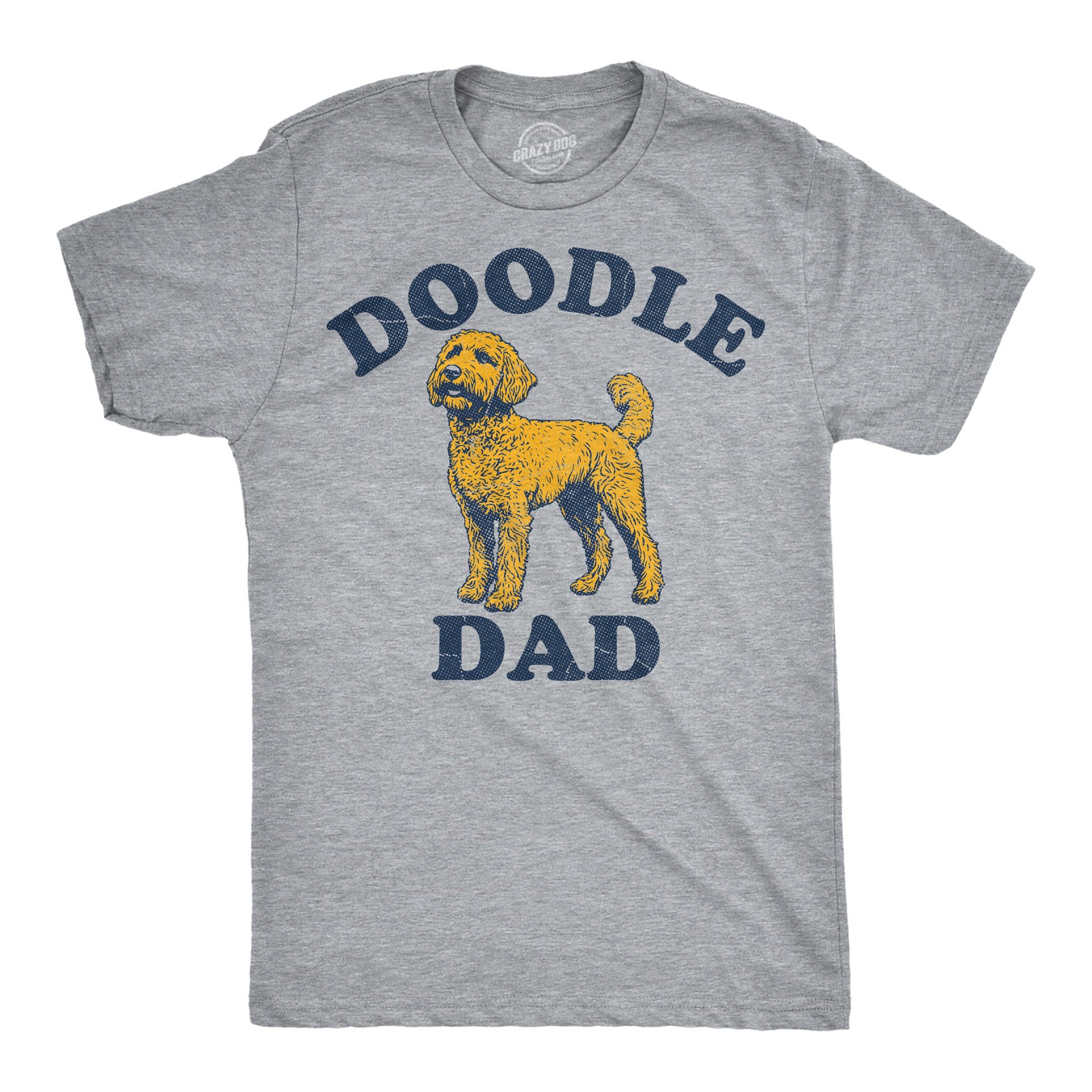Mens Funny T Shirts Doodle Dad Sarcastic Puppy Parent Tee For Men