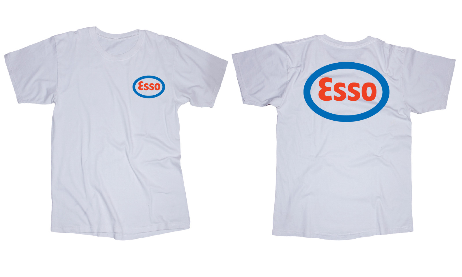 Esso oil gas petrol Logo White T-Shirt