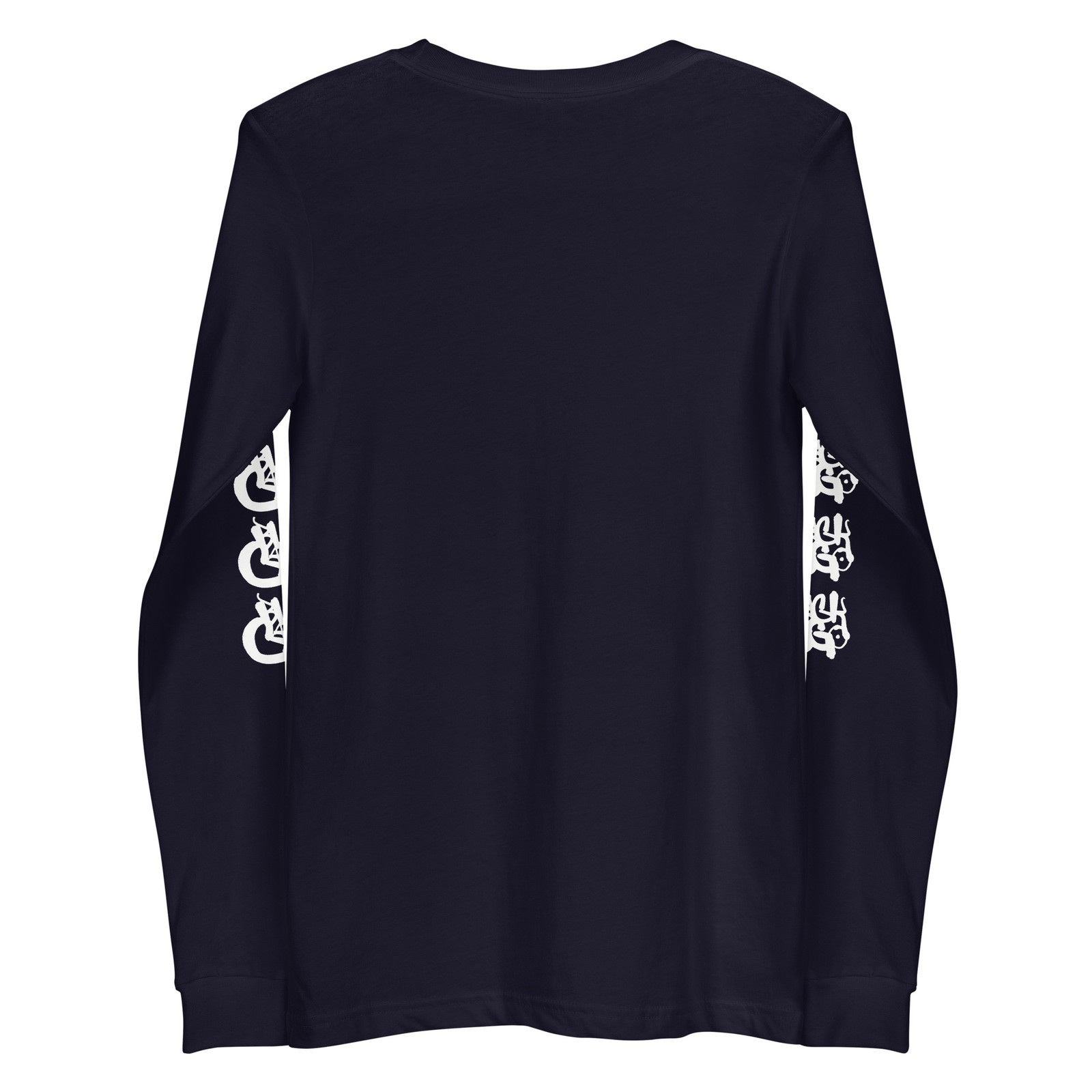 BlackCargo Unisex Long Sleeve Tee Sustainable Streetwear Navy XS S M L XL 2XL