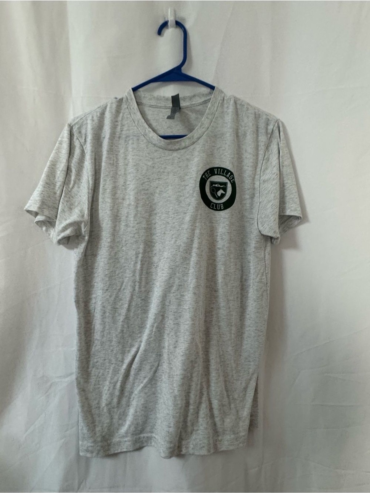 Next Level Apparel Heather Gray Short Sleeve Tee with Left Chest Logo