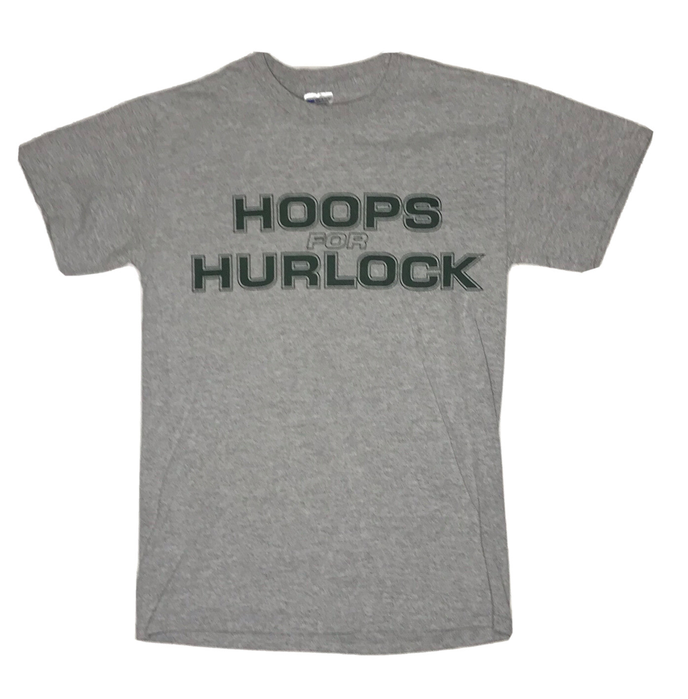 Hoops For Hurlock Shirt Adult Small Gray Graphic Tee Lightweight Gildan Mens